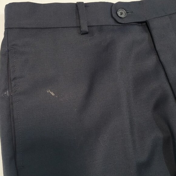 Joseph Abboud Navy 100% Wool Full Suit 2 Piece Blazer Pants USA 38S/W32 (32x29) - Picture 5 of 16